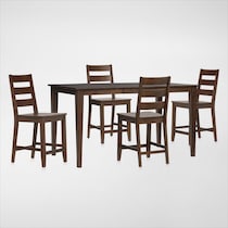maxwell dark brown  pc dining room   