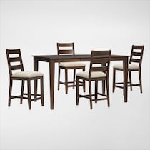 maxwell dark brown  pc dining room   