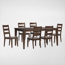 maxwell dark brown  pc dining room   