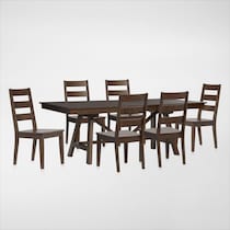 maxwell dark brown  pc dining room   
