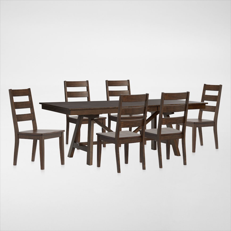 maxwell dark brown  pc dining room   