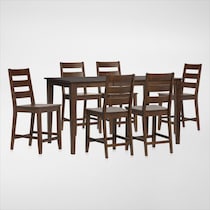 maxwell dark brown  pc dining room   