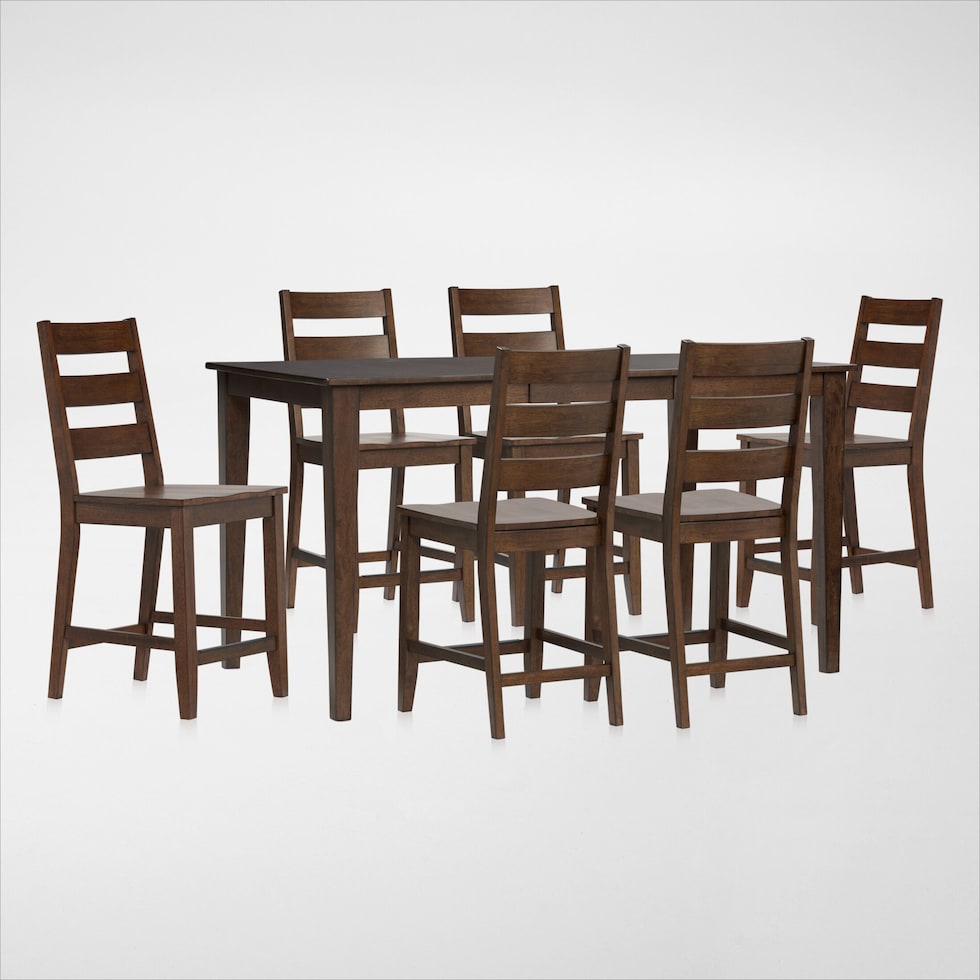 maxwell dark brown  pc dining room   