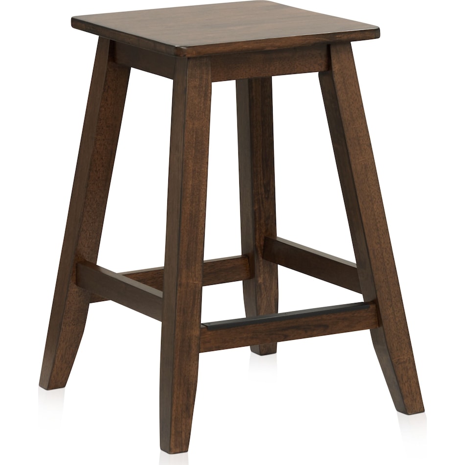maxwell dark brown backless counter height stool   