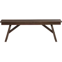 maxwell dark brown bench   