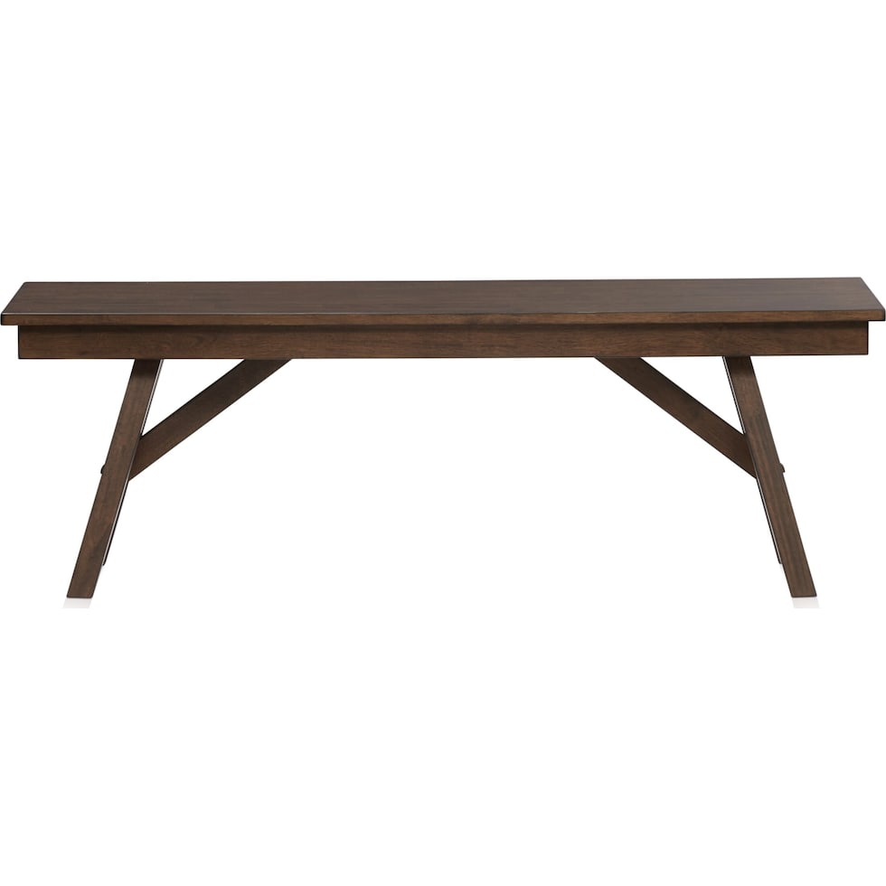 maxwell dark brown bench   