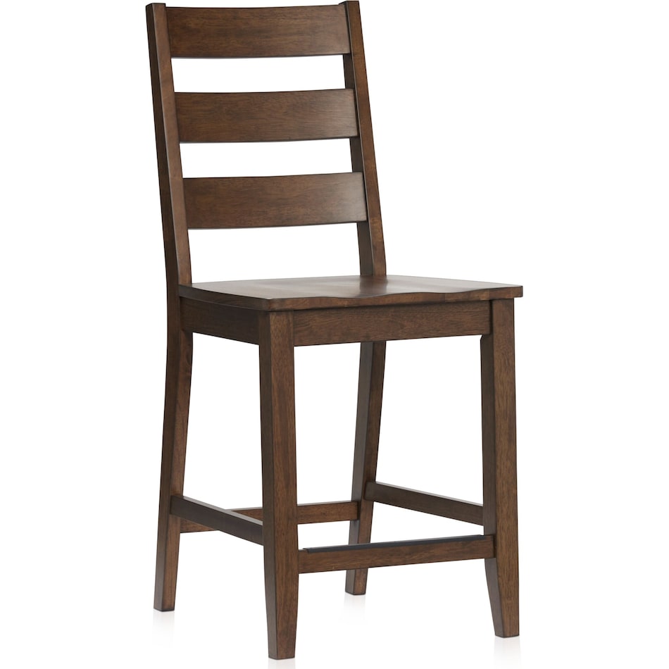 maxwell dark brown counter height stool   