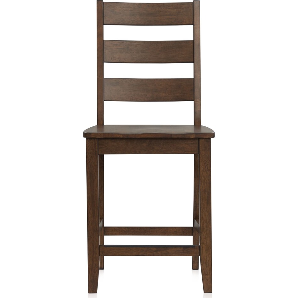 maxwell dark brown counter height stool   