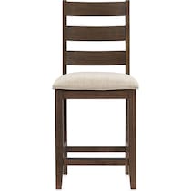 maxwell dark brown counter height stool   
