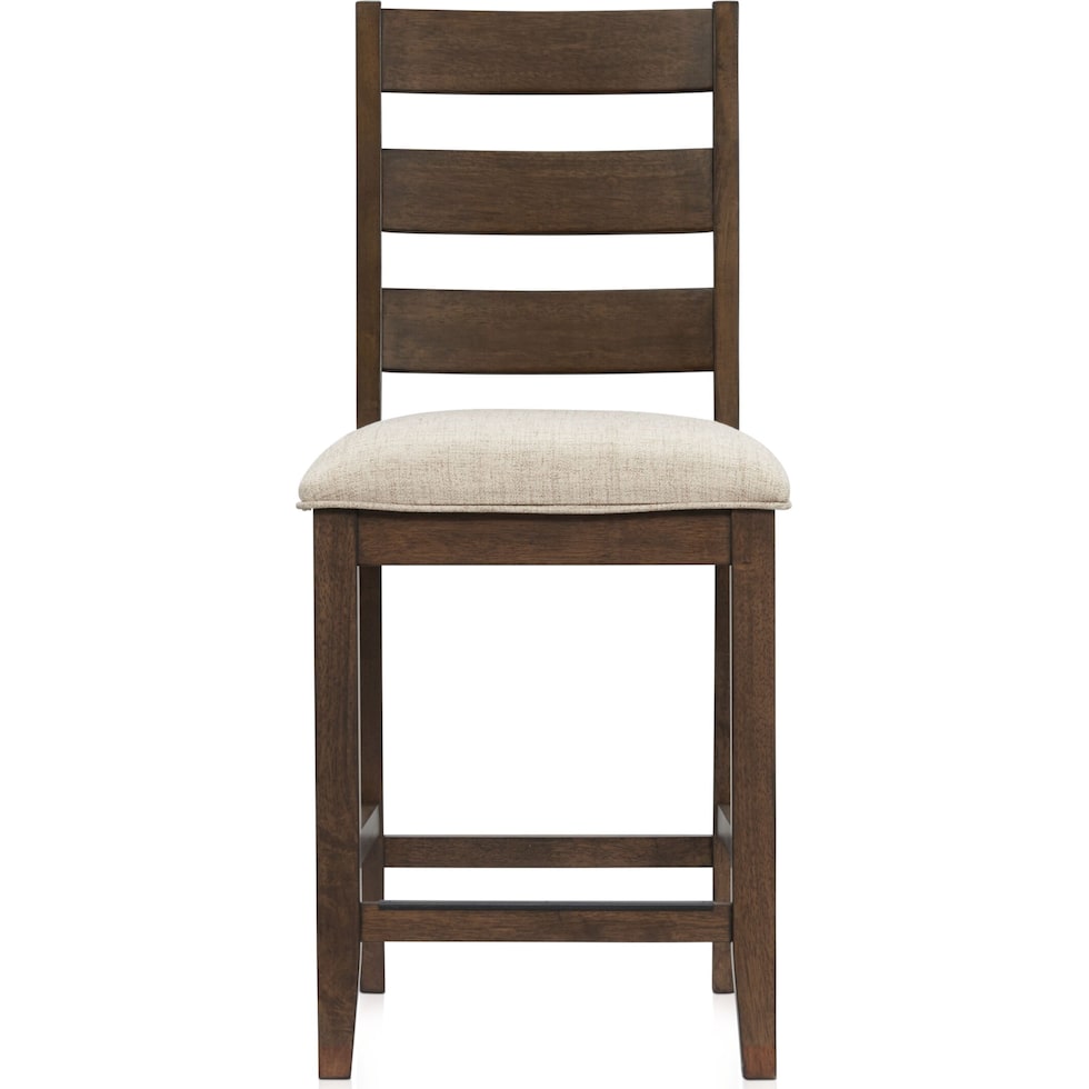 maxwell dark brown counter height stool   