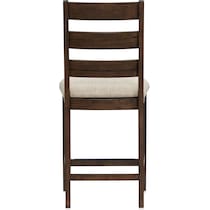 maxwell dark brown counter height stool   