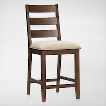 maxwell dark brown counter height stool   