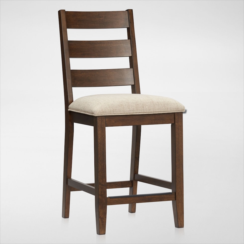 maxwell dark brown counter height stool   