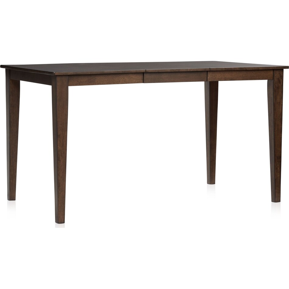 maxwell dark brown counter height table   