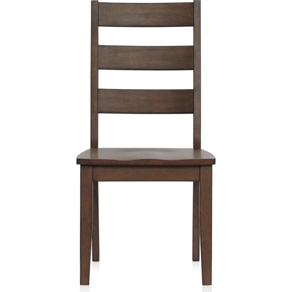maxwell dark brown dining chair   