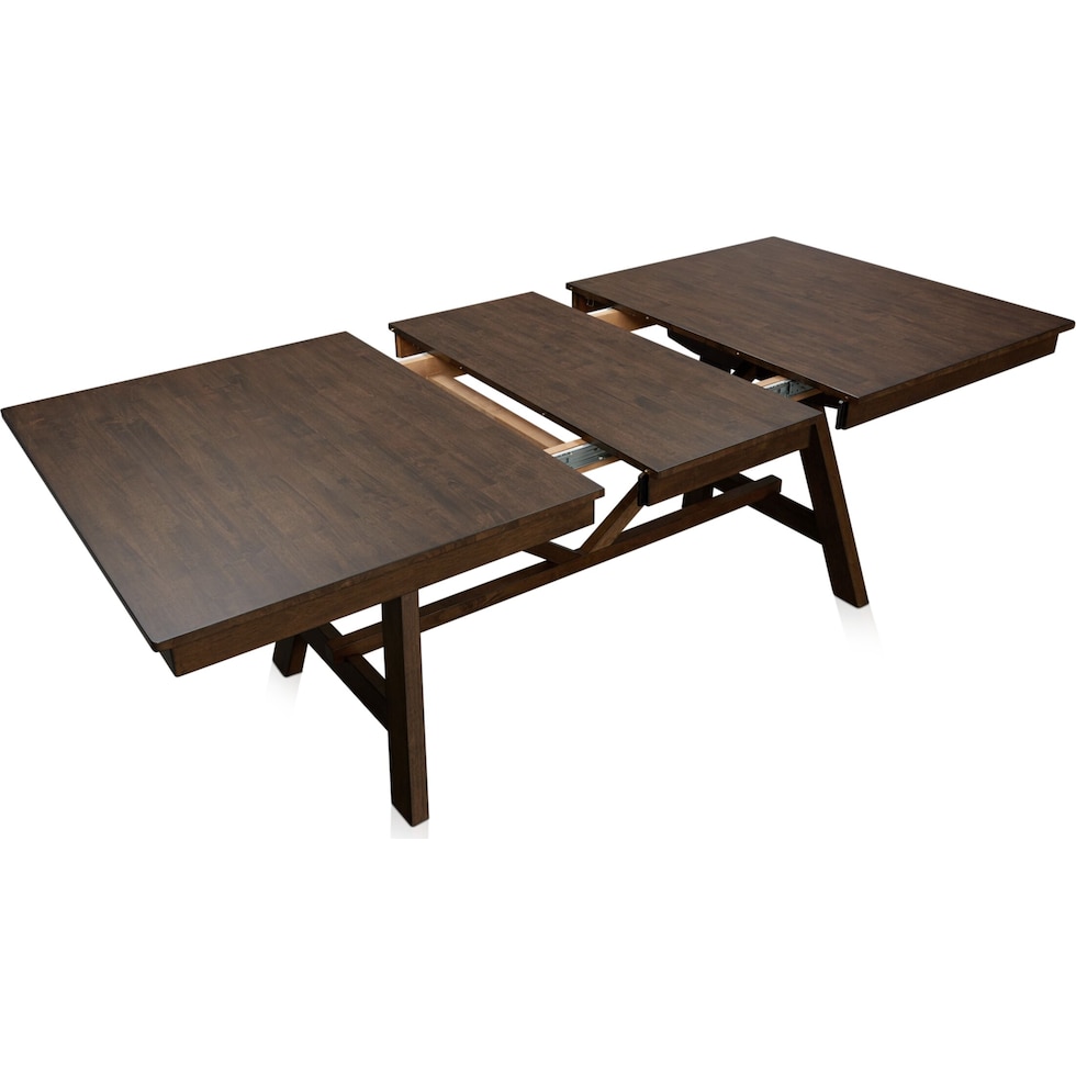 maxwell dark brown dining table   