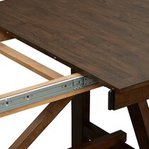 maxwell dark brown dining table   