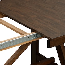 maxwell dark brown dining table   