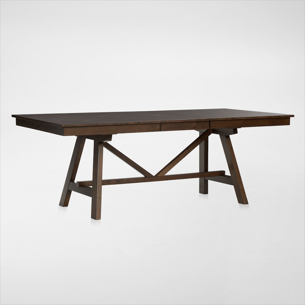 maxwell dark brown dining table   