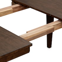 maxwell dark brown dining table   