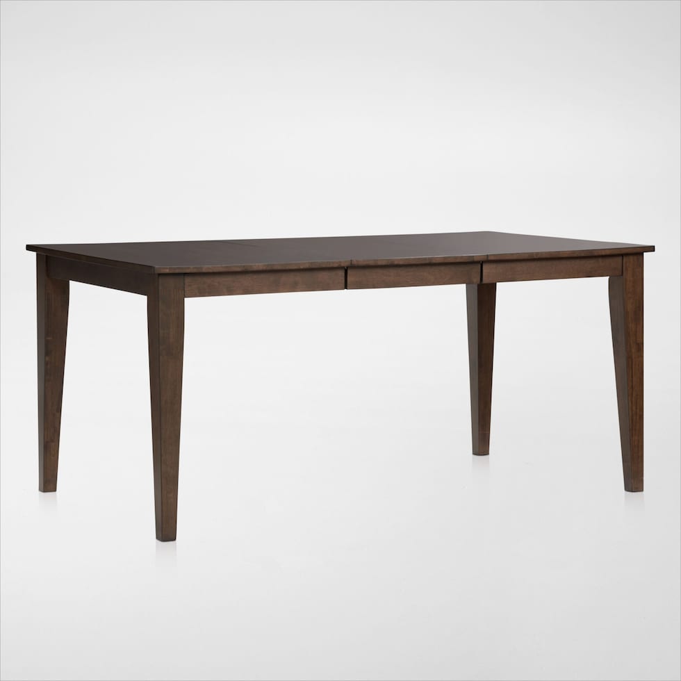 maxwell dark brown dining table   