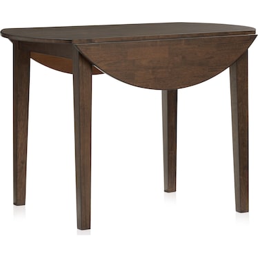 Maxwell Solid Wood Drop-Leaf Dining Table - Hickory