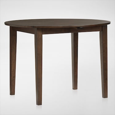 Maxwell Solid Wood Drop-Leaf Dining Table - Hickory