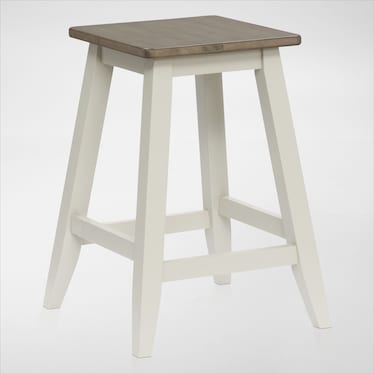 Maxwell Solid Wood Backless Counter Stool