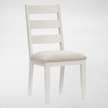 Maxwell Upholstered Dining Chair - Gray - Wood Legs