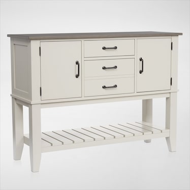 Maxwell Solid Wood Server with USB Charging