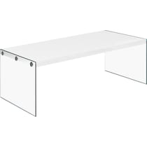 maya white coffee table   