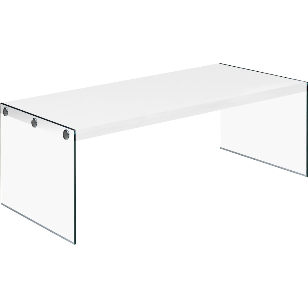 maya white coffee table   