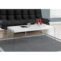 maya white coffee table   