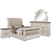 mayfair white  pc king bedroom   