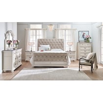 mayfair white  pc king bedroom   
