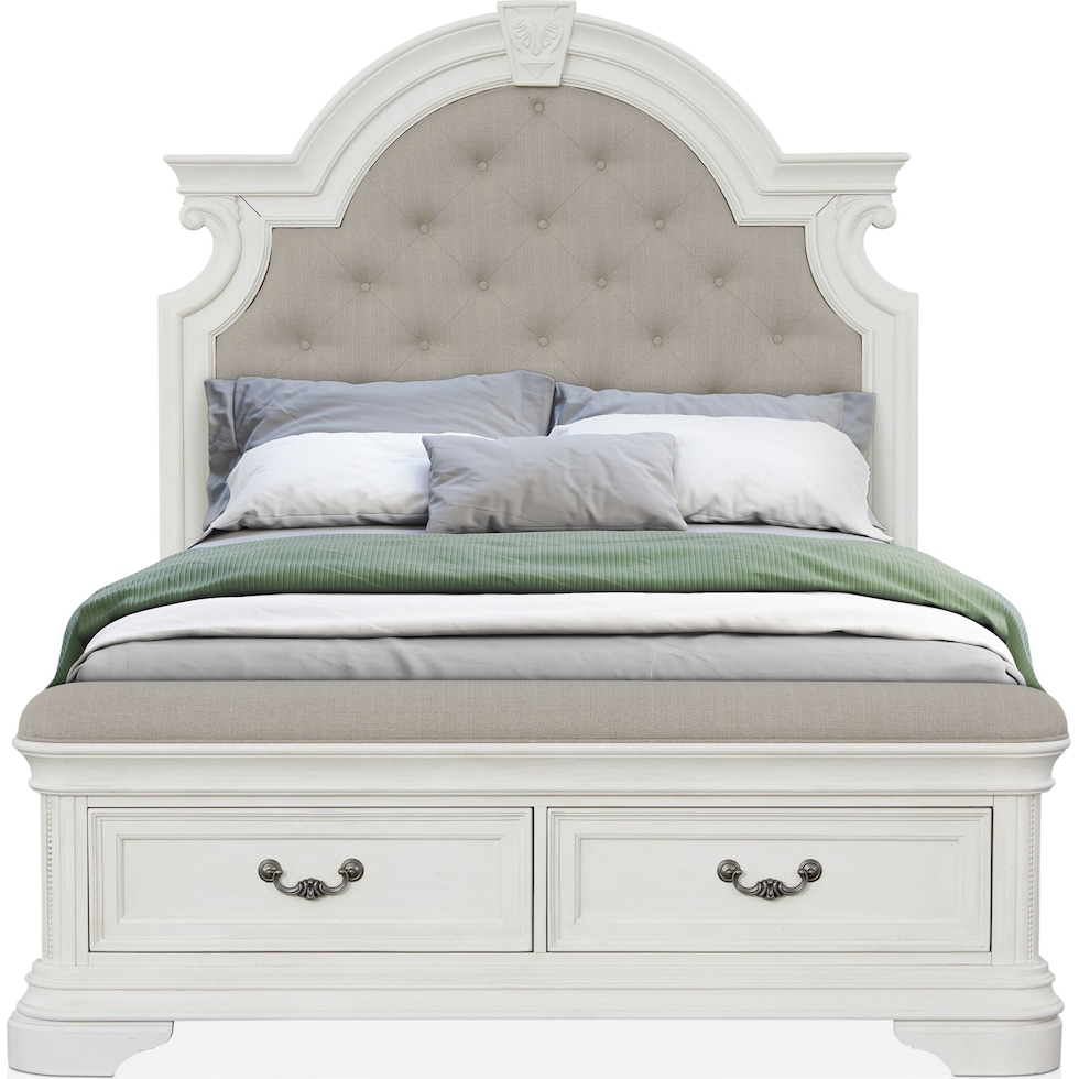 mayfair white  pc king bedroom   