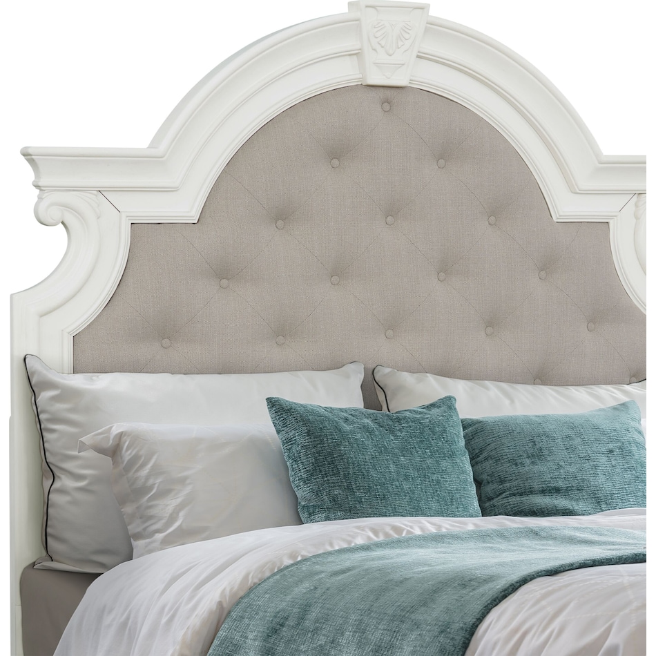 mayfair white  pc queen bedroom   