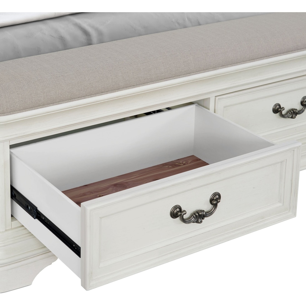 mayfair white  pc queen bedroom   