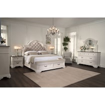 mayfair white  pc queen bedroom   