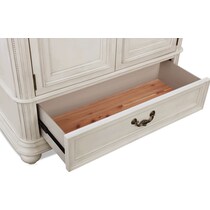 mayfair white armoire   