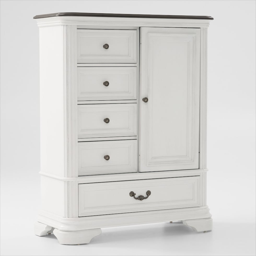 mayfair white armoire   