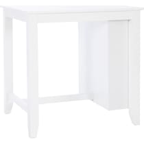 mayfair white counter height table   