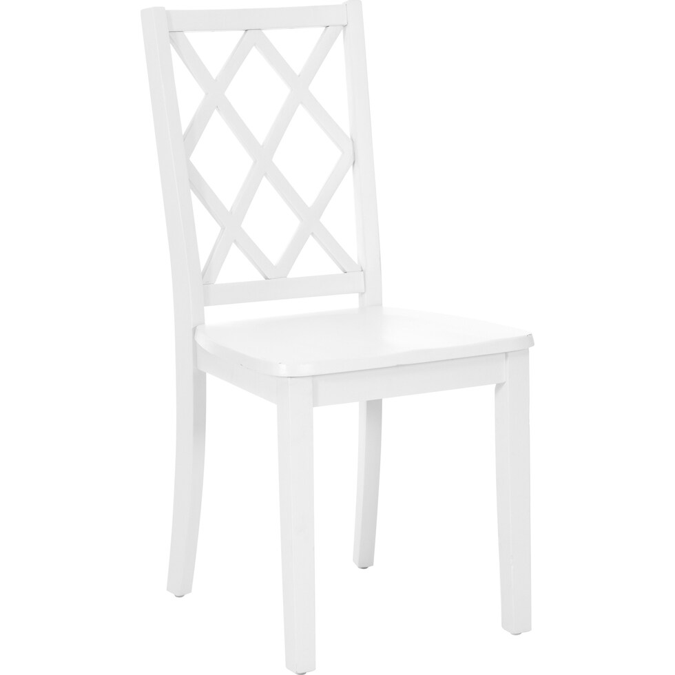 mayfair white dining chair   