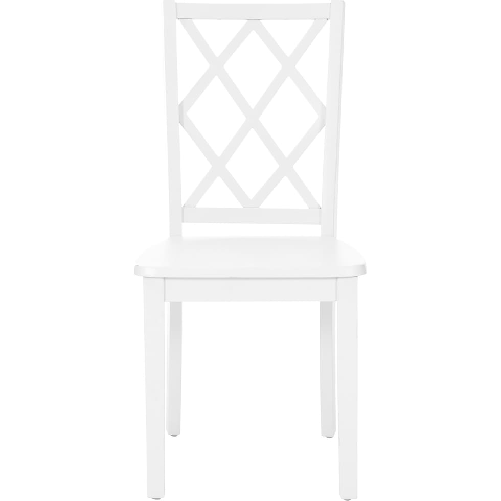 mayfair white dining chair   