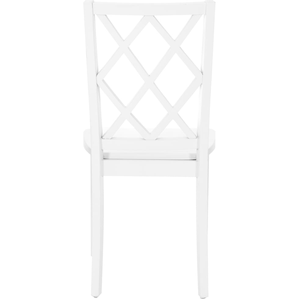 mayfair white dining chair   