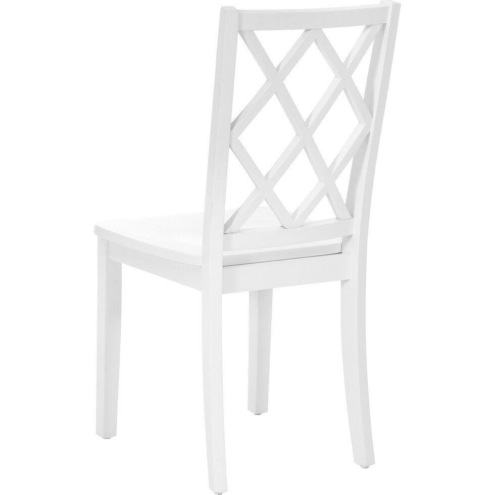 mayfair white dining chair   