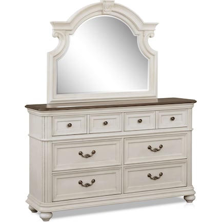 Dressers Value City Furniture, White Dresser With 3 Mirrors