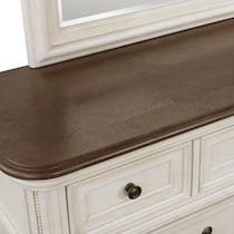 mayfair white dresser and mirror   