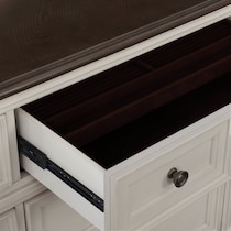 mayfair white dresser and mirror   