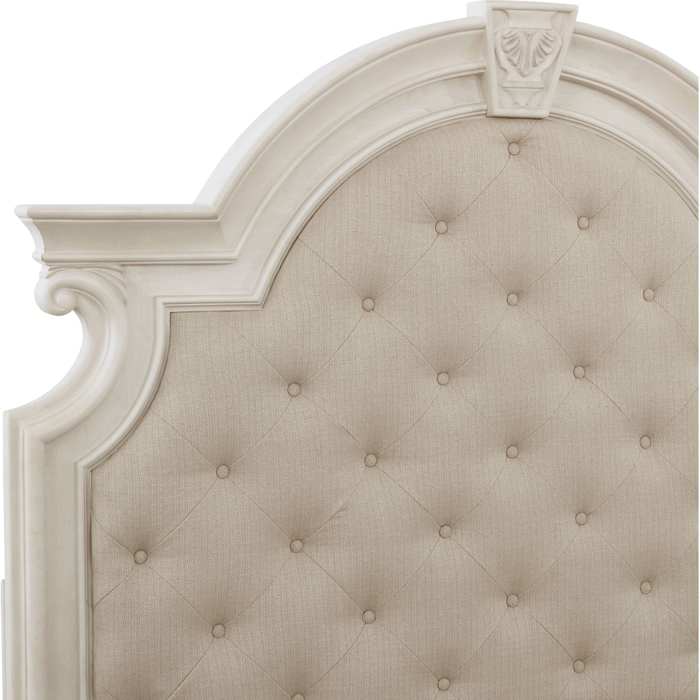 mayfair white king bed   